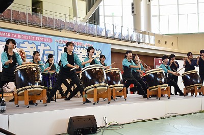 浜北区広報取材日記平成28年10月（産業祭龍神太鼓）