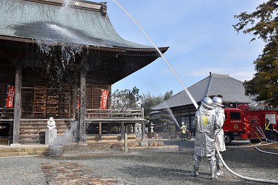 平成28年度浜北区広報取材日記（庚申寺放水）