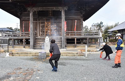 平成28年度浜北区広報取材日記（庚申寺初期消火）