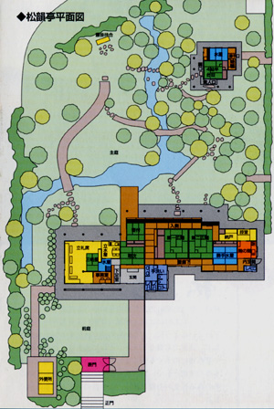 松韻亭平面図