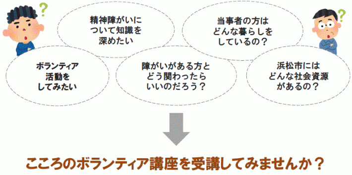 こころのボランティア講座を受講してみませんか？