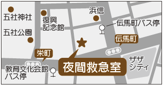 夜間救急室地図