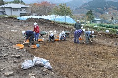 写真：清水遺跡調査の様子