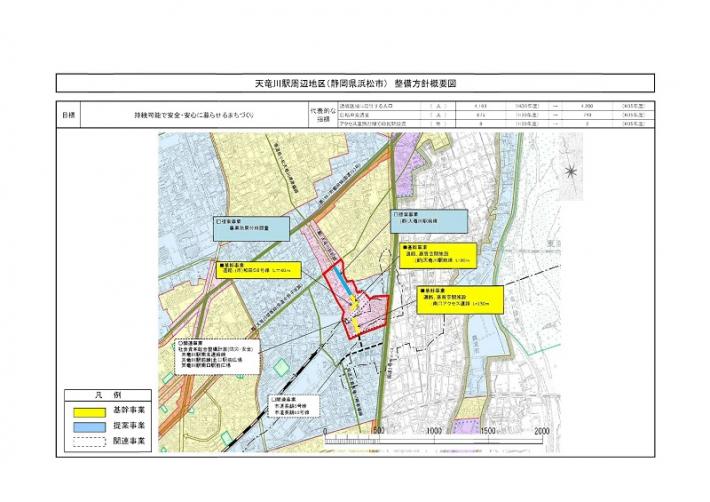 天竜川駅周辺地区整備方針図