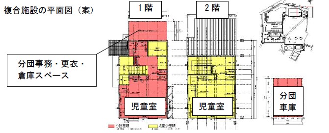 複合施設の平面図(案)