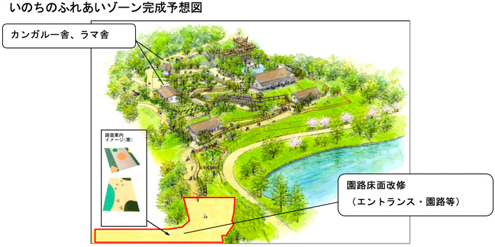 いのちのふれあいゾーン完成予想図