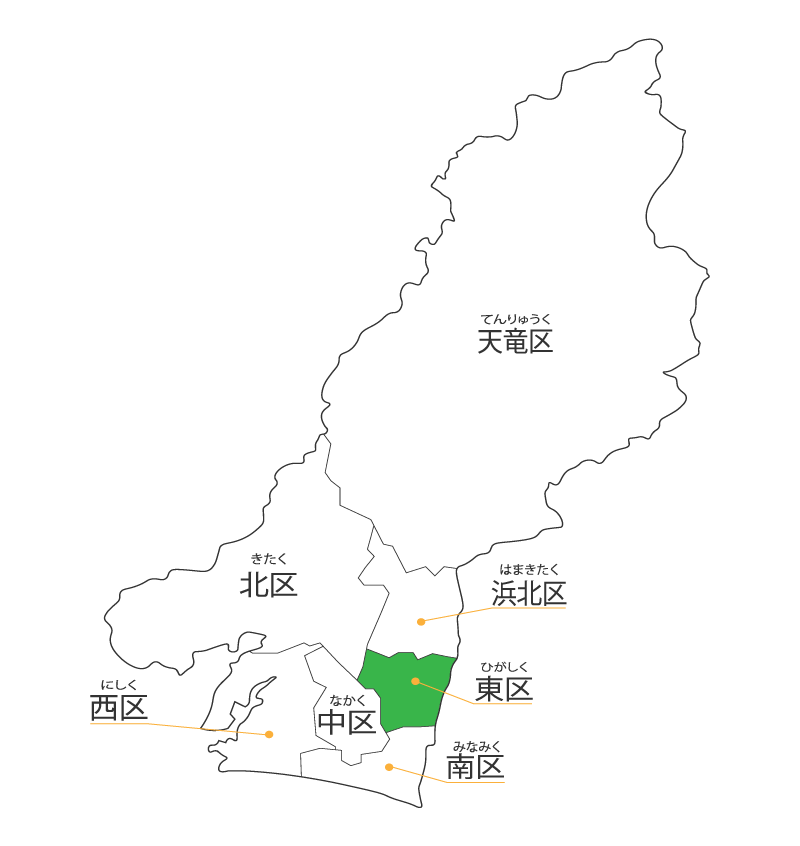 東区の地図