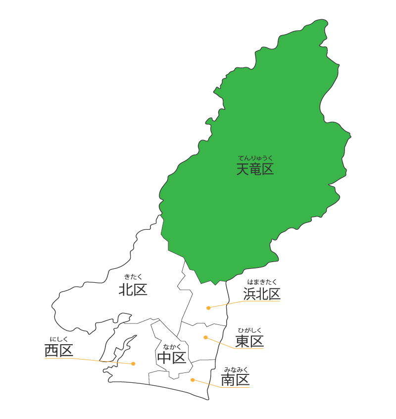 天竜区の地図