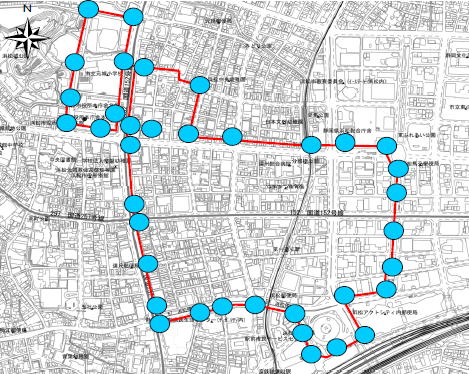 画像:設置場所の地図